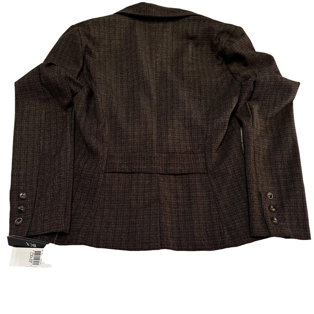 Vintage BCX Women's Brown Tweed Skirt Suit Set Skirt SZ 5 Jacket Size Large NWT - Picture 9 of 16